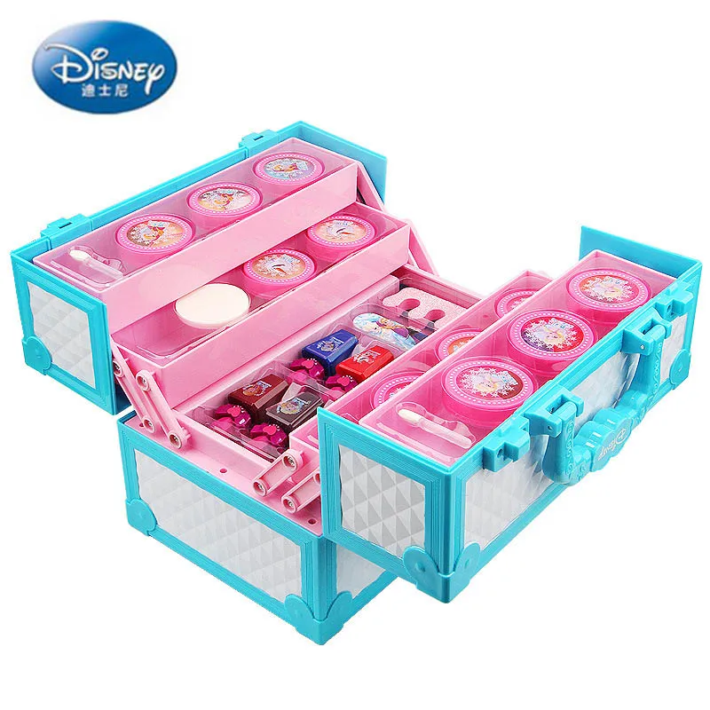 Disney Pretend Play princess frozen Variety Princess Multifunctional Suitcase Children's Cosmetic girls Toys