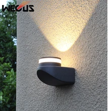 Светодиодный садовый светильник, вилла, балкон, здание, двор, светильник, современный креативный, водонепроницаемый, антикоррозийный, прочный, наружный настенный светильник, бра