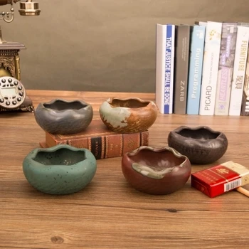 

Creative personality ceramic ashtray, retro bedroom Office Restaurant ashtray Home Furnishing ornaments, gifts, Home Decorations