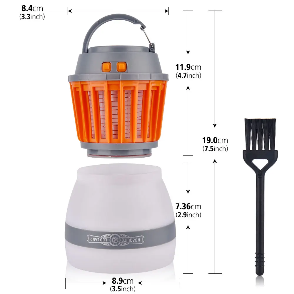 Новинка 3в1 перезаряжаемая электронная лампа от комаров IP67 Водонепроницаемый походный светильник для улицы от комаров