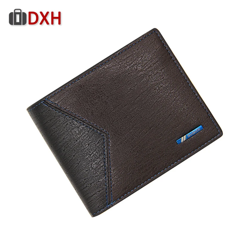 

2019 New Men's Wallet Multi-Function Card Explosion Model Matching Short Wallets Clutch Purses Man Luxury DXH Small Leather Coin