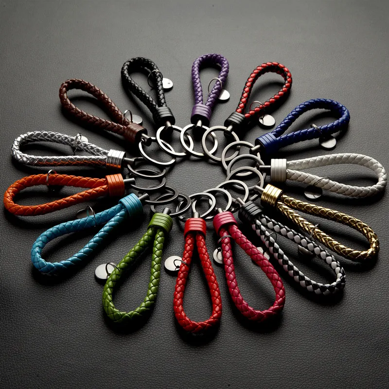 Fashion Leather Car Keychain Keyring Key Holder Key Chain