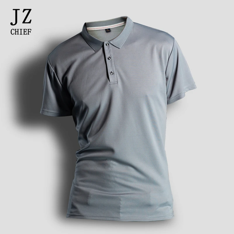 

JZ CHIEF Men Polo Shirts Short Sleeve Mens Polo Shirt Brands Breathable Polo homme Quick Dry Sportswear K960