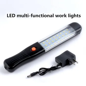 

LED 14W White Rechargeable Auto Light waterproof and durable Home / Equipment / 4S shop car hand-held maintenance lamp black