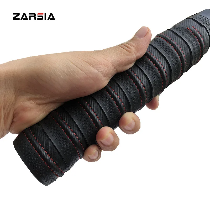 

50pcs 2019 NEW ZARSIA suture keel black PU badminton Overgrip squash racket over grip racket replacement grips 1.9mm thickness