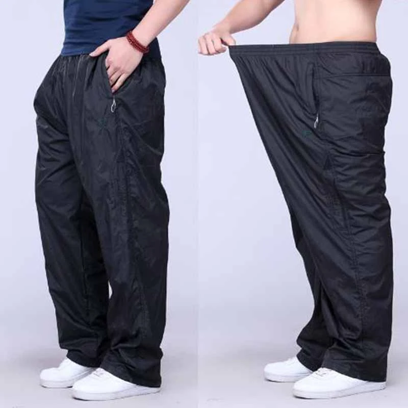 plus size fat trousers spring summer casual pants men's sweatpants mid full pants loose thin sweatpants pants men clothes 2019 cheap sweatpants