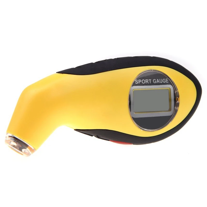 Портативный ЖК-цифровой шиномонтаж давления воздуха резиновый Тестер светодиодный измерительный инструмент для Авто мотора велосипеда 100PSI кПа бар