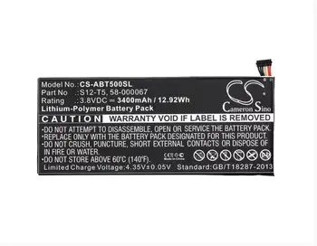 

Cameron Sino 3400mAh battery for AMAZON 58-000067 58-000067(1ICP4/59/139) S12-T5 S12-T5-A Voltage: 3.8V Rate: 12.92Wh