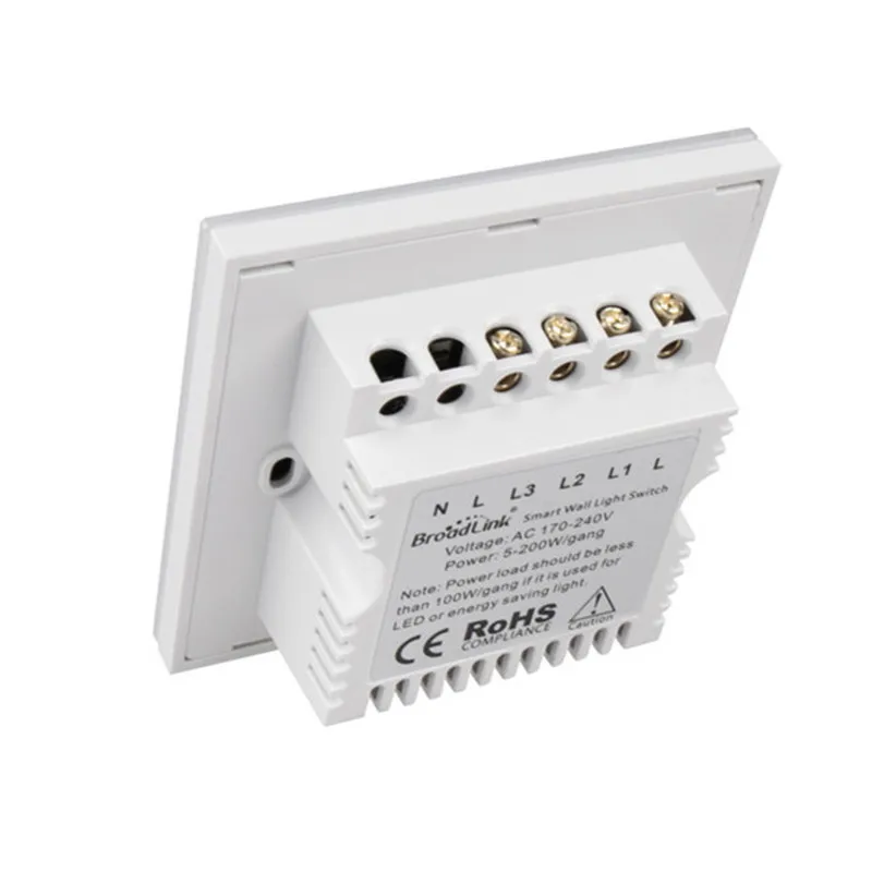 broadlink tc2 3gang smart touch switch uk standard rf433 wall switch