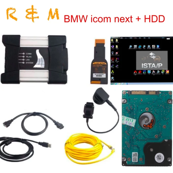 2017 for BMW ICOM NEXT A + B C WIFI with icom hdd software latest NEW GENERATION OF A2 a b c next wifi free shipping | Автомобили и