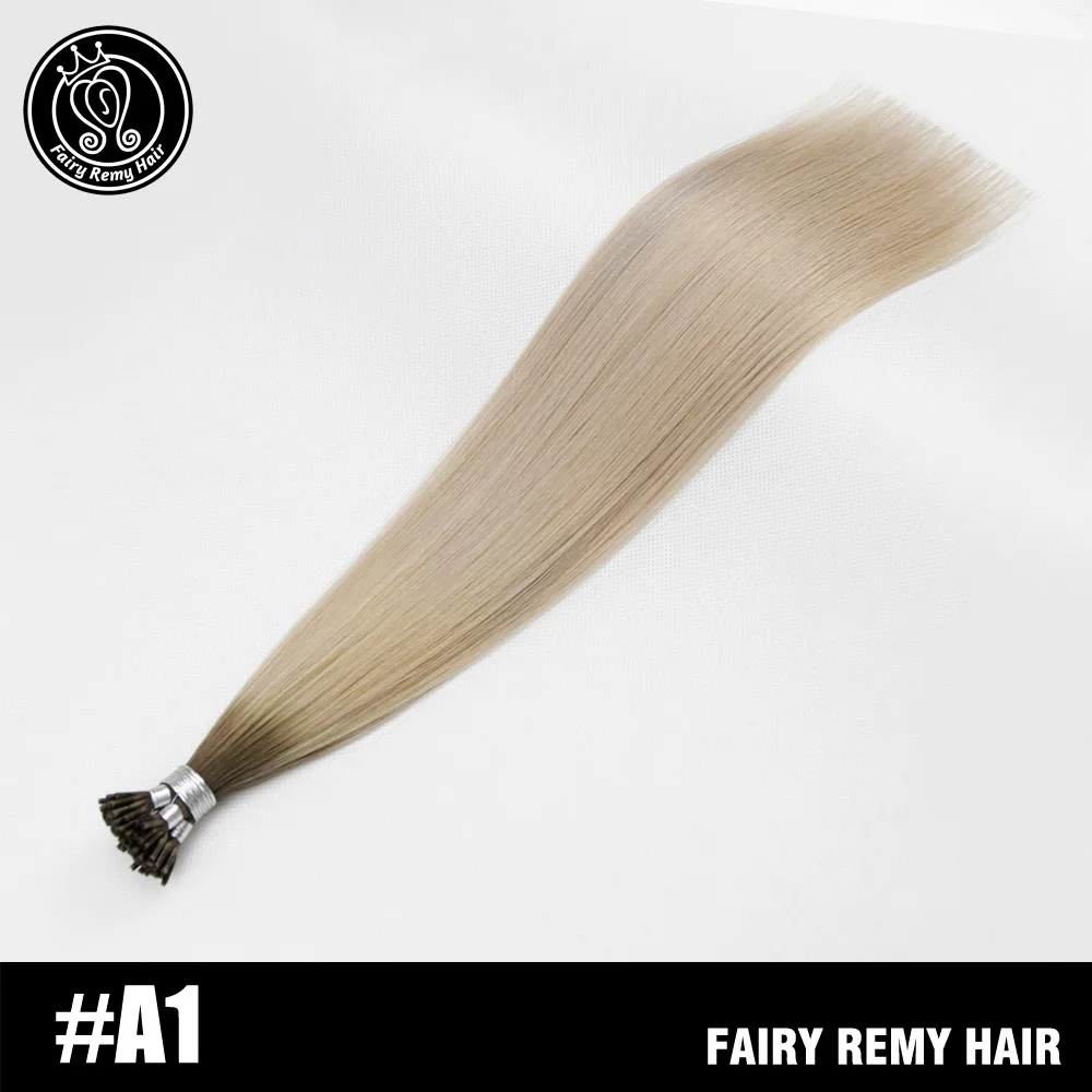 A1 Сказочные волосы remy, 0,8 г/локон, 16 дюймов, Remy, кератиновые волосы для наращивания, Balayage, европейские натуральные волосы, накладные кератиновые волосы - Цвет: A1