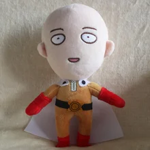 Anime One Punch Man 24cm Saitama Plush Doll Hero Stuffed Toys ONE PUNCH-MAN Bald Superman