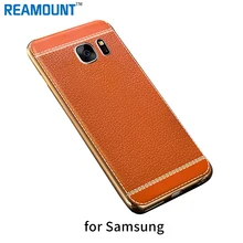 60 шт Для samsung s8 s8 Plus TPU черный роскошный чехол для телефона с рисунком личи для samsung NOTE 4 NOTE 5 защитный чехол для телефона