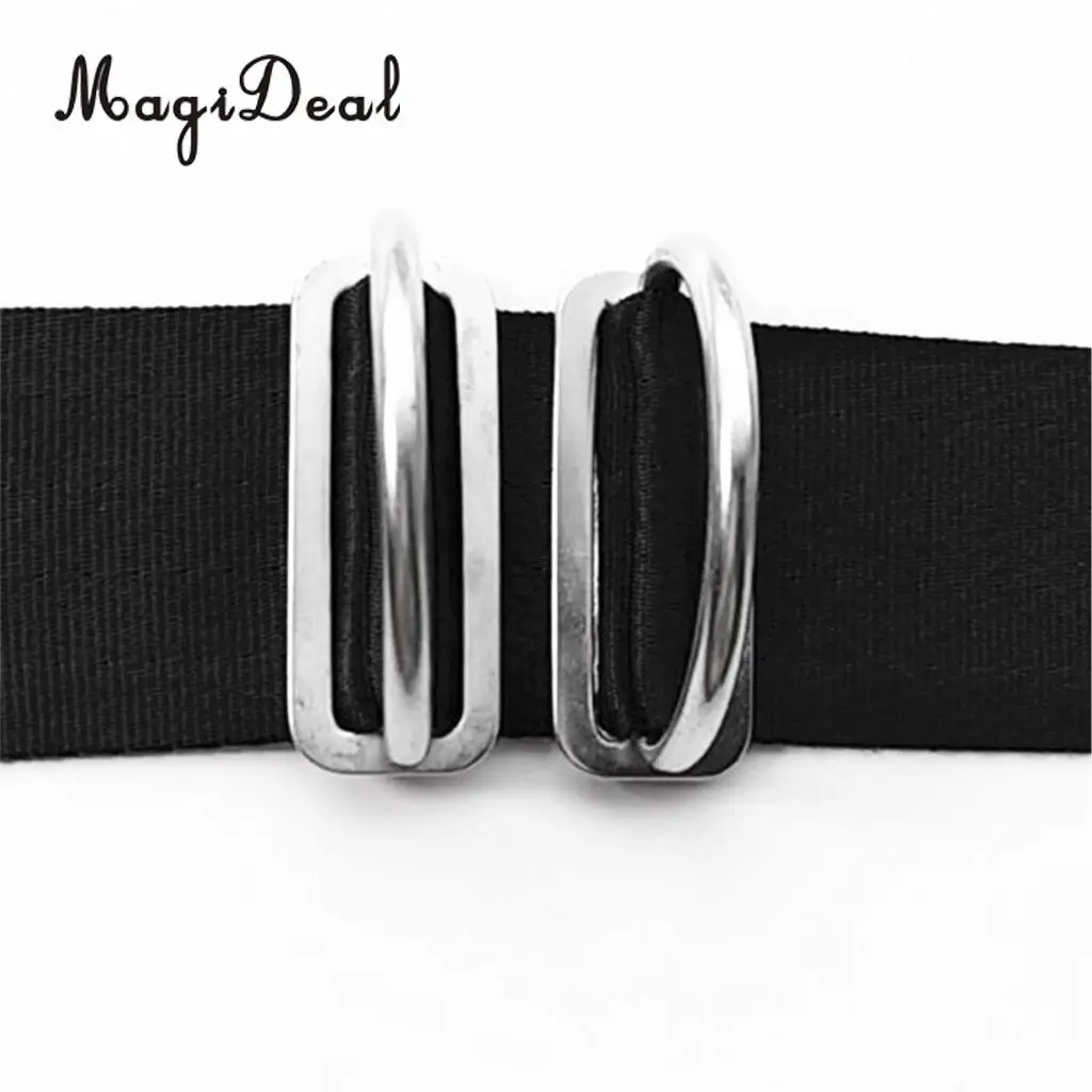 MagiDeal Heavy Duty Scuba Dive 316 Stainless Steel Diving Weight Belt Keeper D Rings for 5cm Weight Belt Surfing Swimming Sport