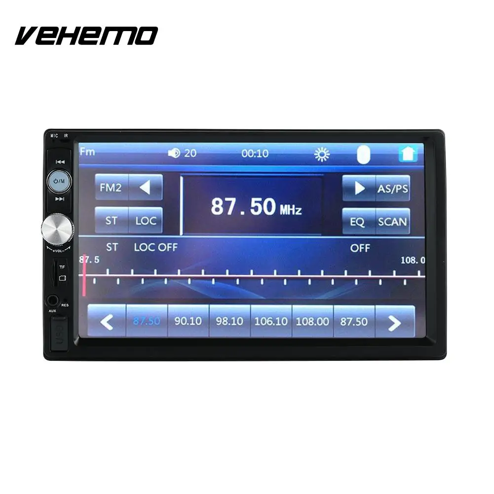 

Vehemo In-Dash MP5 Player FM Car MP5 Car Electronics for Car Kit AUX USB 2.0 for Multimedia Player