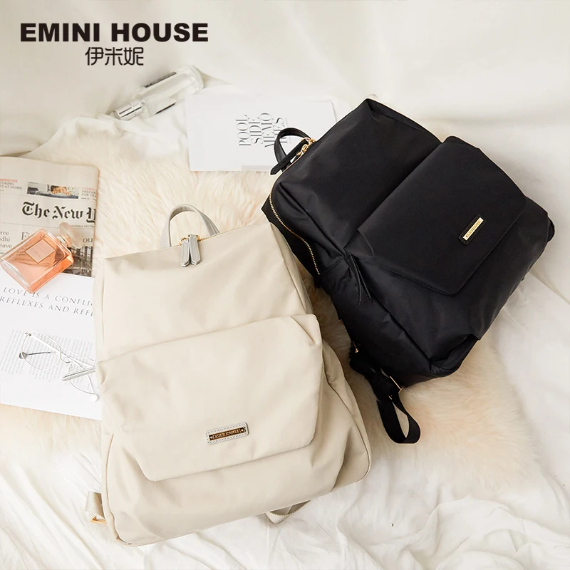 Нейлоновый рюкзак для ноутбука EMINI HOUSE женская школьная сумка модный дорожный