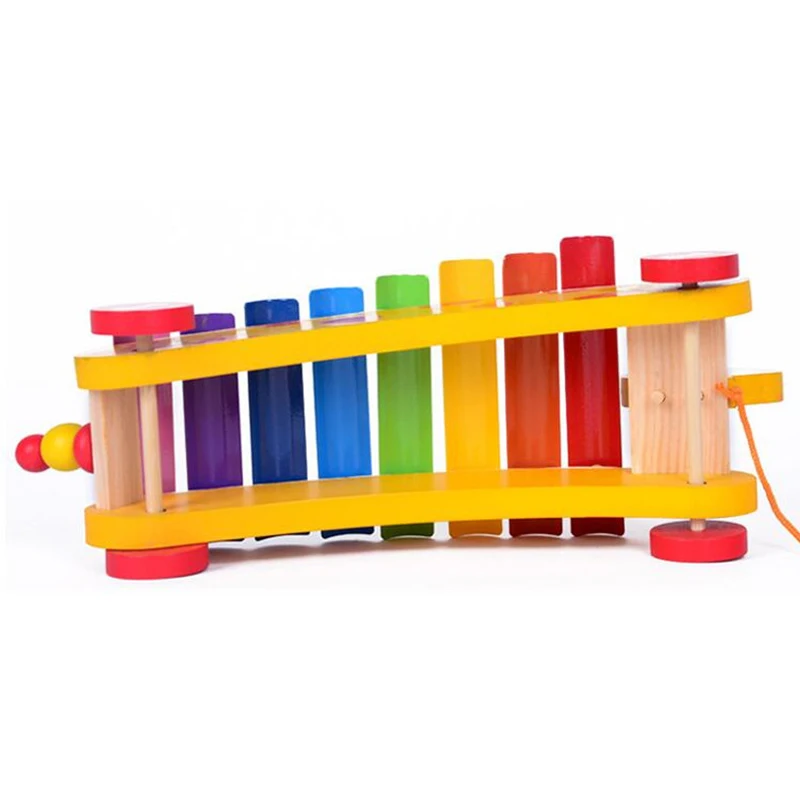 Монтессори игрушки Дети раннего образования обучающая головоломка деревянные игрушки игры стук пианино музыкальные игрушки
