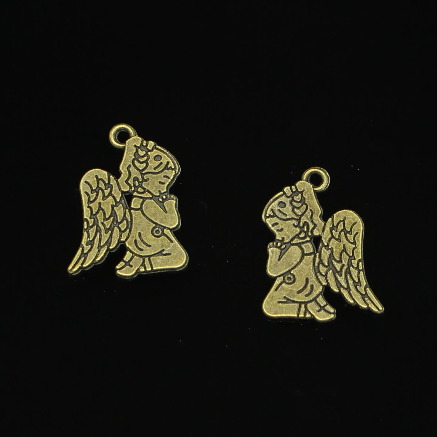 14pcs Praying angel Charms Antique Bronze Plated Zinc Alloy Charms