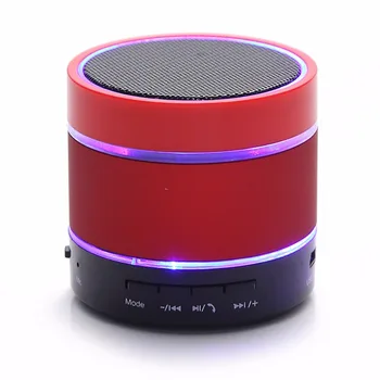 

S09 Mini Wireless BT Speaker Portable Hand Free LED Subwoofer TF Card FM Radio AUX MP3 Music Player Loudspeaker