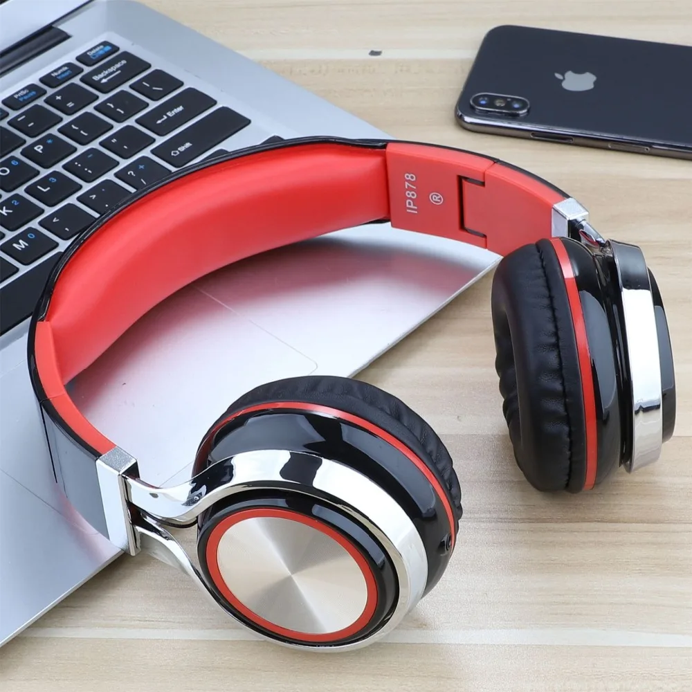 

Wired earphone 3.5mm Headphones Over Ear Stereo Headset Soft Leather Earmuffs Built-in Mic for PC/Cell Phones/TV tablet