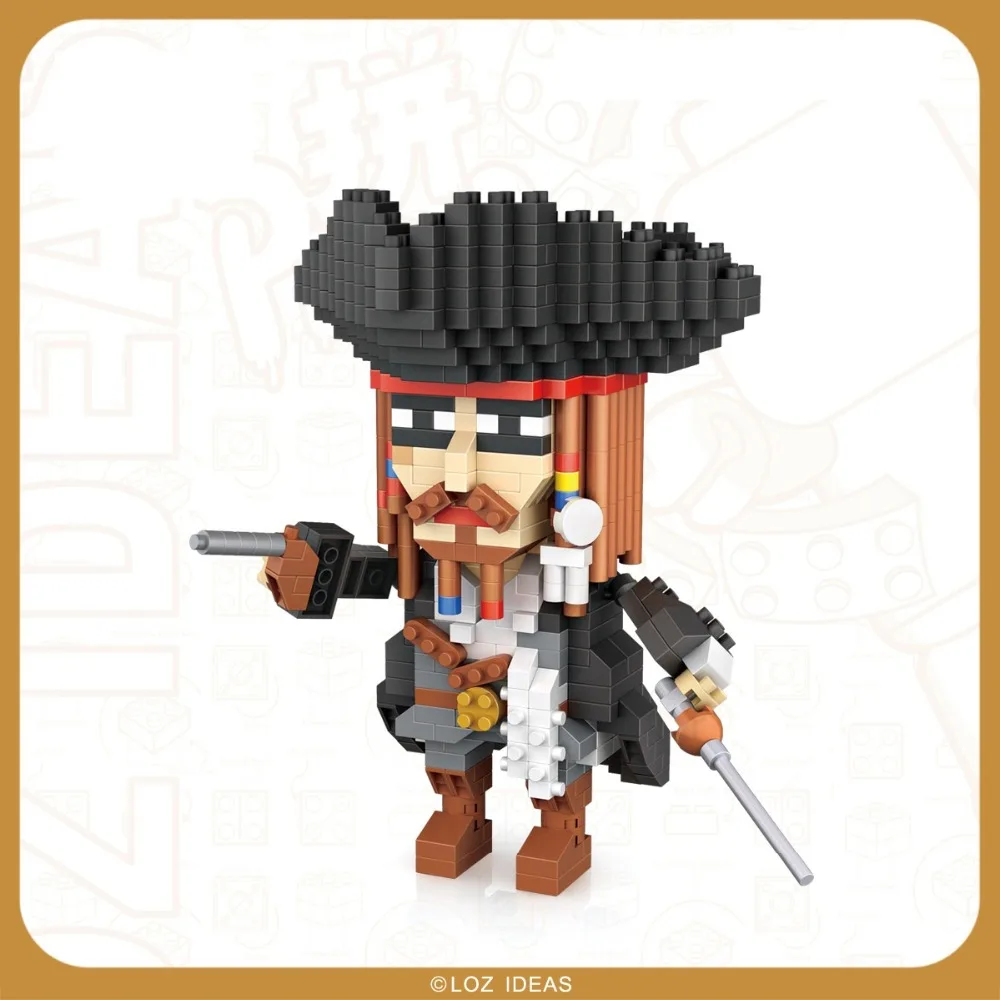 LOZ Mini blocks Jack Sparrow 9762