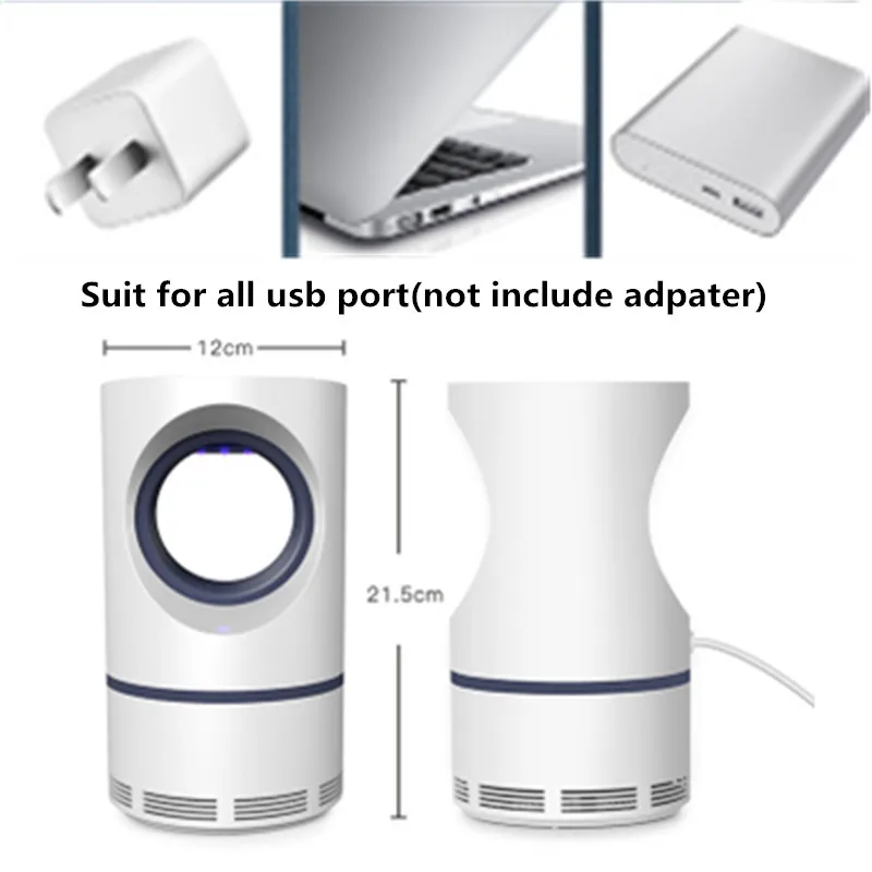 Электрическая лампа для уничтожения комаров USB светодиодный ночник ловушка мухи