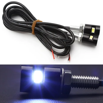 

Universal Styling 12V SMD 5630 New Screw Bolt Light Tail Number Car Auto Motorcycle 2pcs/lot White LED License Plate lamp