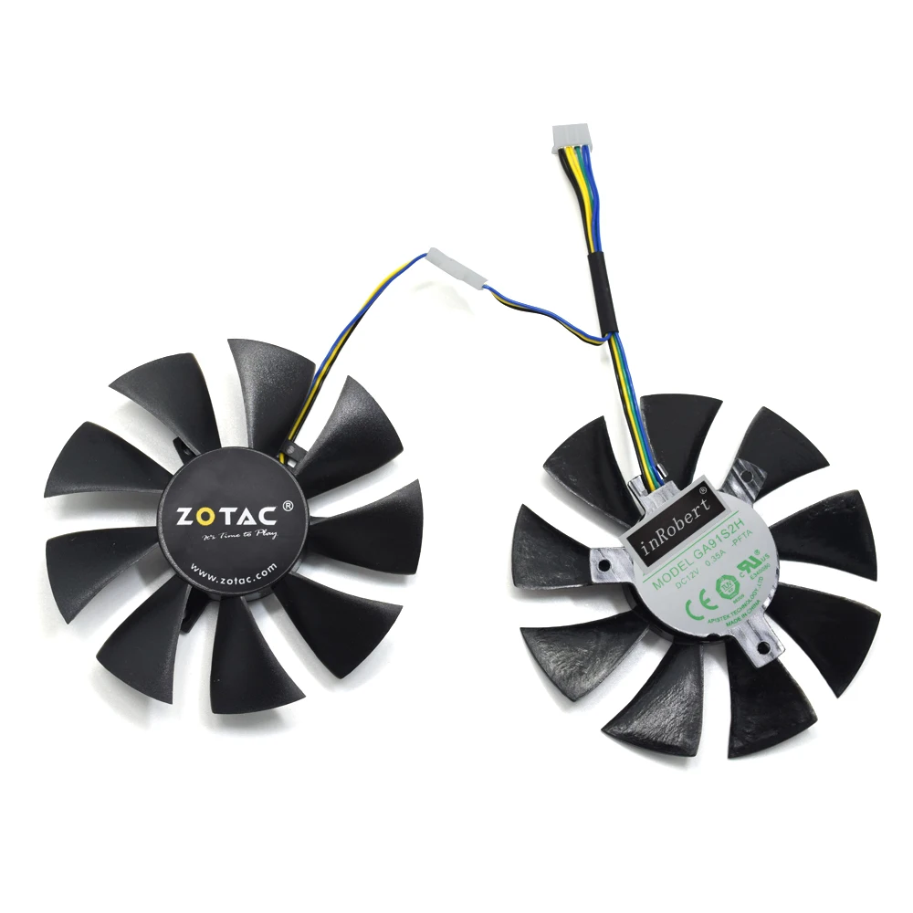 Новый вентилятор охлаждения для видеокарты ZOTAC GeForce GTX 1060 AMP Edition 1070 85 мм 12 В