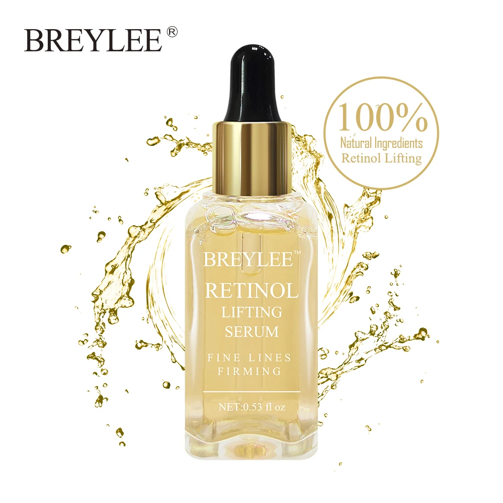 

BREYLEE Retinol Lifting Firming Serum Collagen Essence Remove Wrinkle Anti Aging Face Skin Care Fade Fine Lines 100% Natural