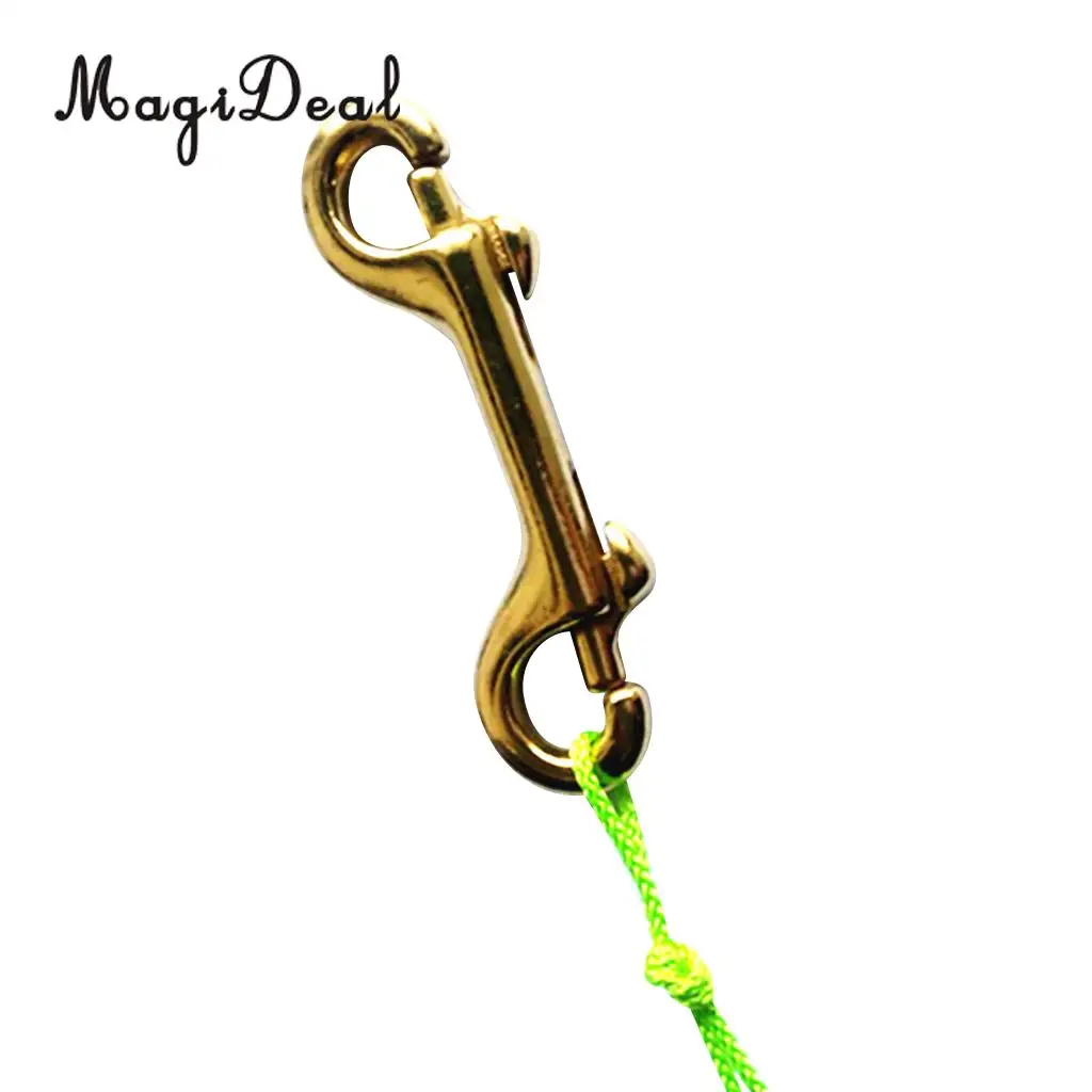 MagiDeal Solid Brass Double Ended Bolt Snap Hook Key Holder Key Chain 3-1/2'