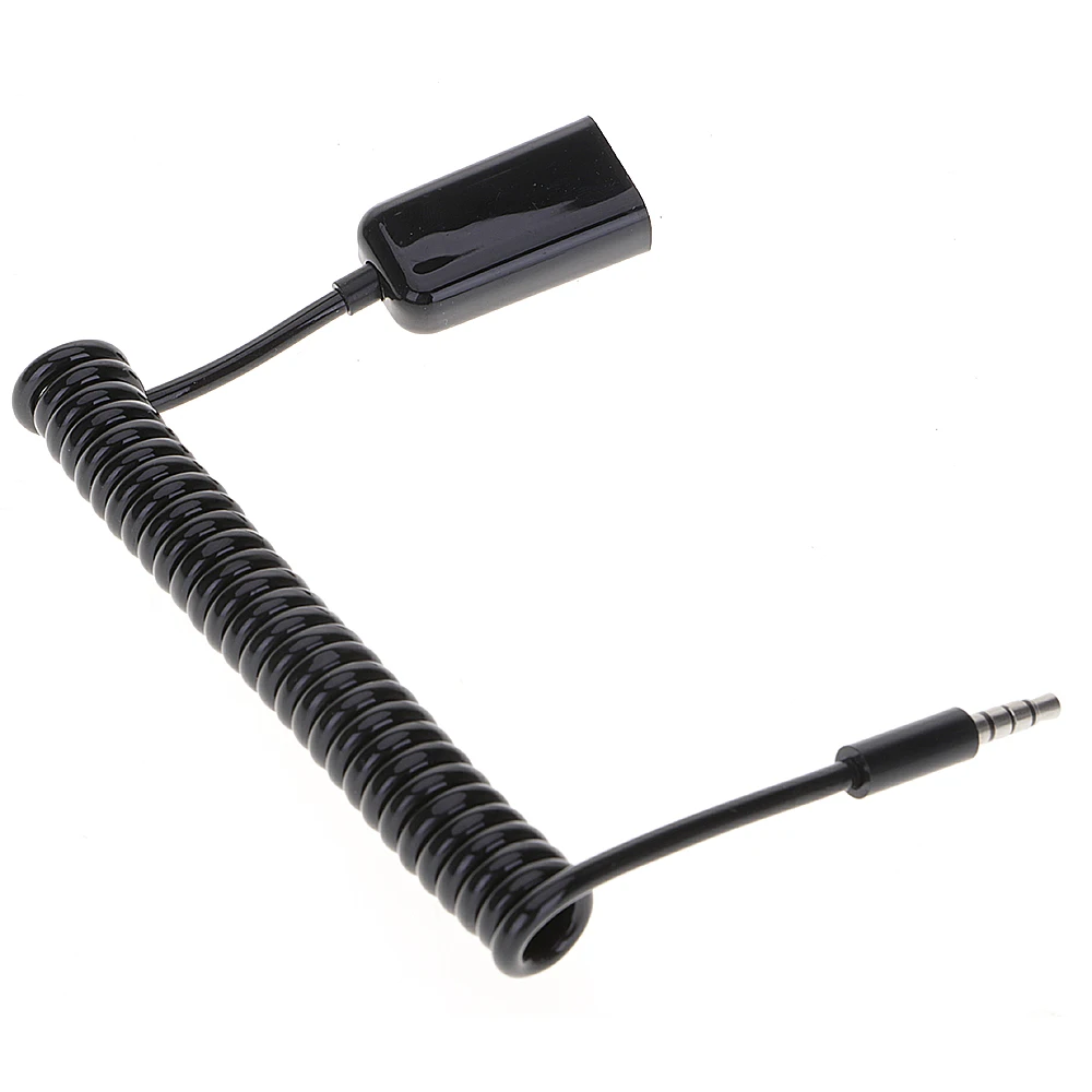 3,5 мм штекер Jack для USB женский автомобильный AUX аудио USB кабель адаптер пружинный шнур
