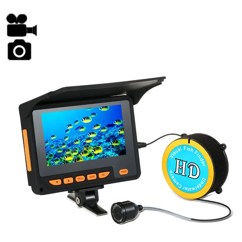 30 М камера для подводной подледной рыбалки, видео-рыболокатор, угол 140 градусов, HD 1000TVL, рыболокатор, Видео Рекордер DVR - Цвет: 30M Cable DVR
