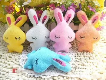 

Rabbit Plush toy dolls doll bags small pendant accessories child care 50PCS/LOT WHOLESALE