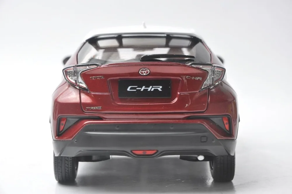 1:18 литье под давлением модель для Toyota C-HR все красные и синие Interier Игрушечная машина из сплава миниатюрная коллекция подарки CHR C HR