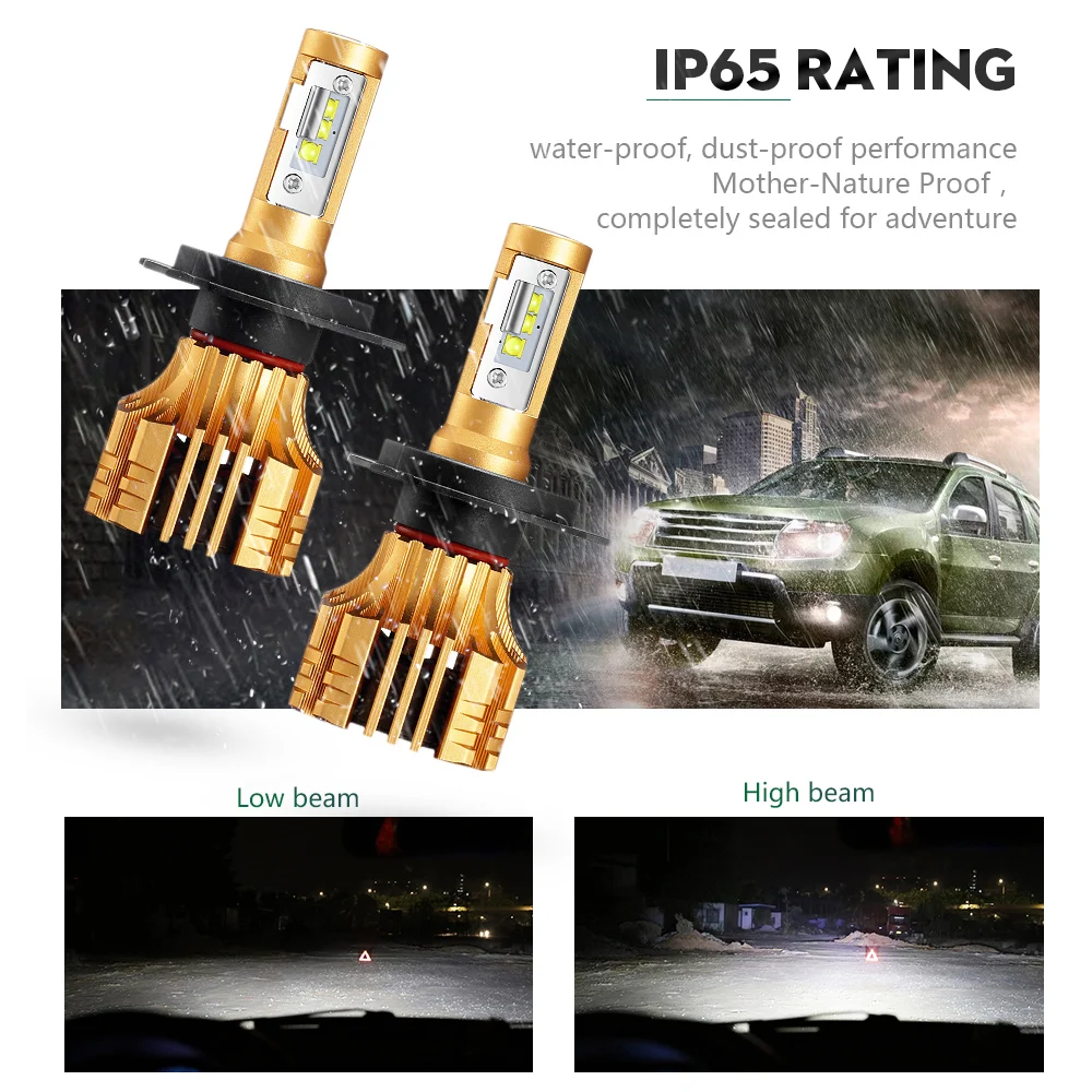 S6 partol H7 водить автомобиль Фары для авто 70 Вт 7000lm SMD чипов LED H4 H11 H1 9005 9006 H13