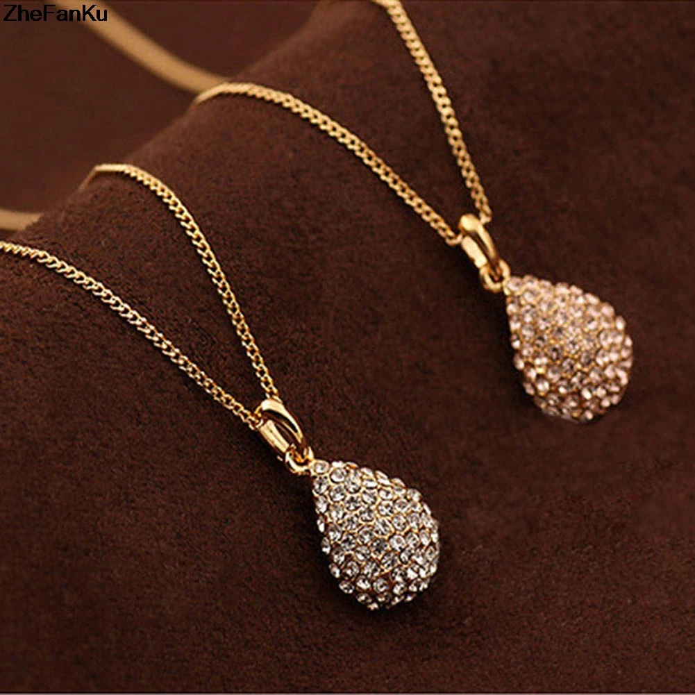 

fashion Water droplets studded short clavicle Necklace Fashion Droplets Necklace