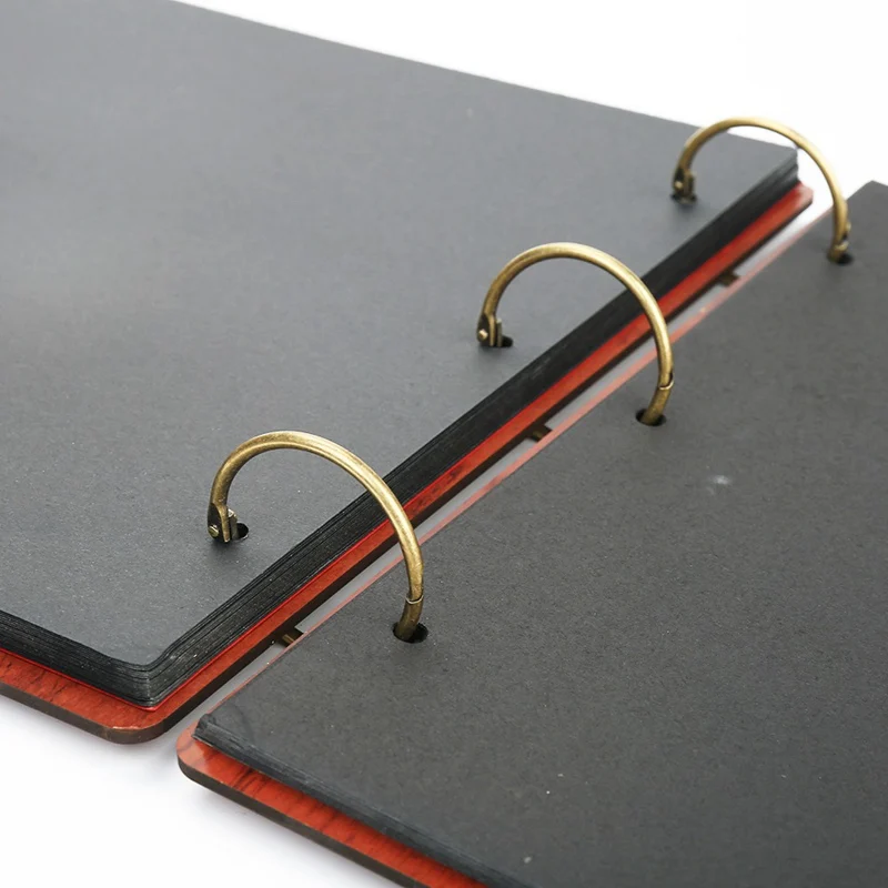 

1 Pcs Loose-leaf Scrapbook Photo Album Card Vintage Bronze Circle Ring Buckle Snap Ring Binding Iron Circle Album Random Color