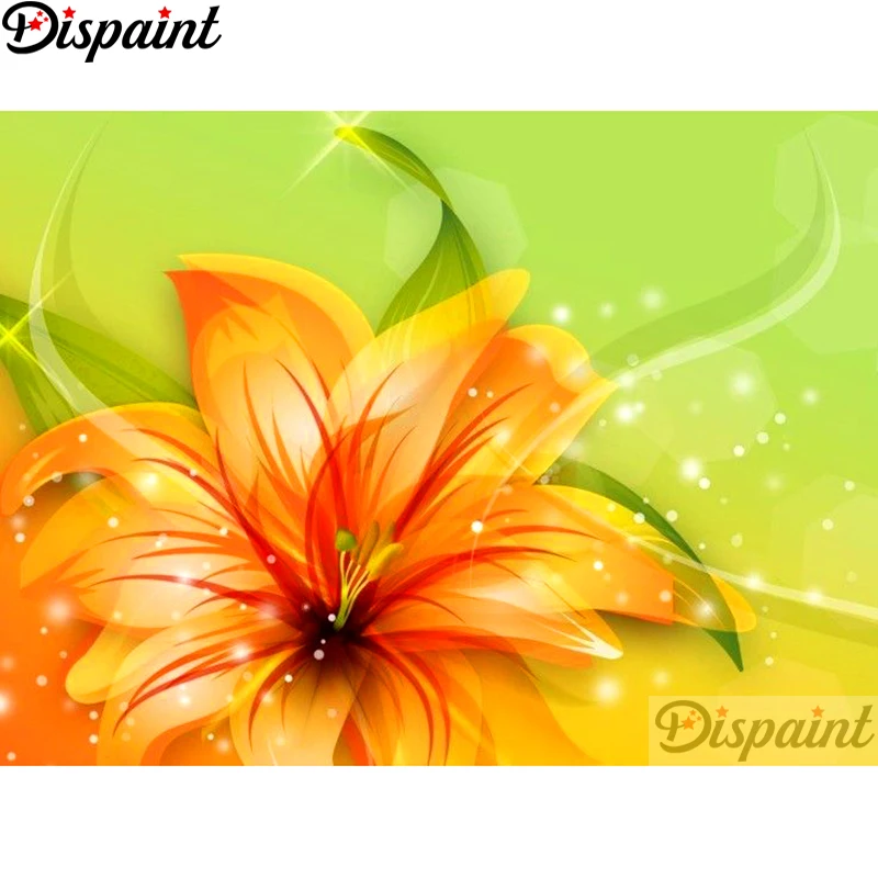 Dispaint Full Square/Round Drill 5D DIY Diamond Painting &quotYellow flower&quot Embroidery Cross Stitch Home Decor A10911 | Дом и сад