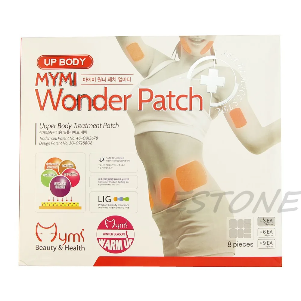 24pcs Wonder Slimming Patches Belly Arm Leg Fat Lose Body Exercise