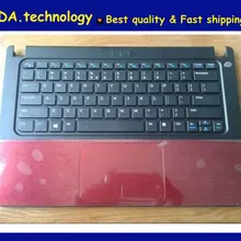 Wellendorff / с упором для рук Топ чехол для DELL VOSTRO V5460 V5470 V5480 США клавиатура верхняя крышка тачпад, красный