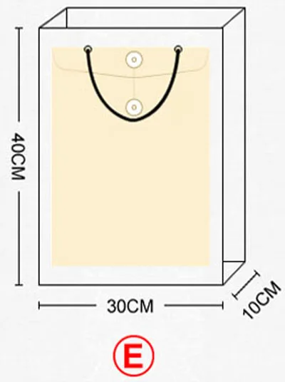 50 шт./лот) Personized рекламных подарочный бумажный пакет с ваш дизайн печатных - Цвет: Size E