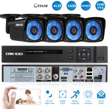 OWSOO 4CH AHD DVR система безопасности 1080N 1500TVL AHD Водонепроницаемая наружная камера видеонаблюдения 720P 1.0MP ночного видения AHD комплект видеонаблюдения