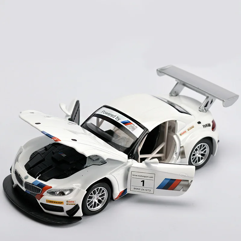 1:32 Литой Сплав модель автомобиля игрушки для Bmw Z4 с функцией вытяжки электронная