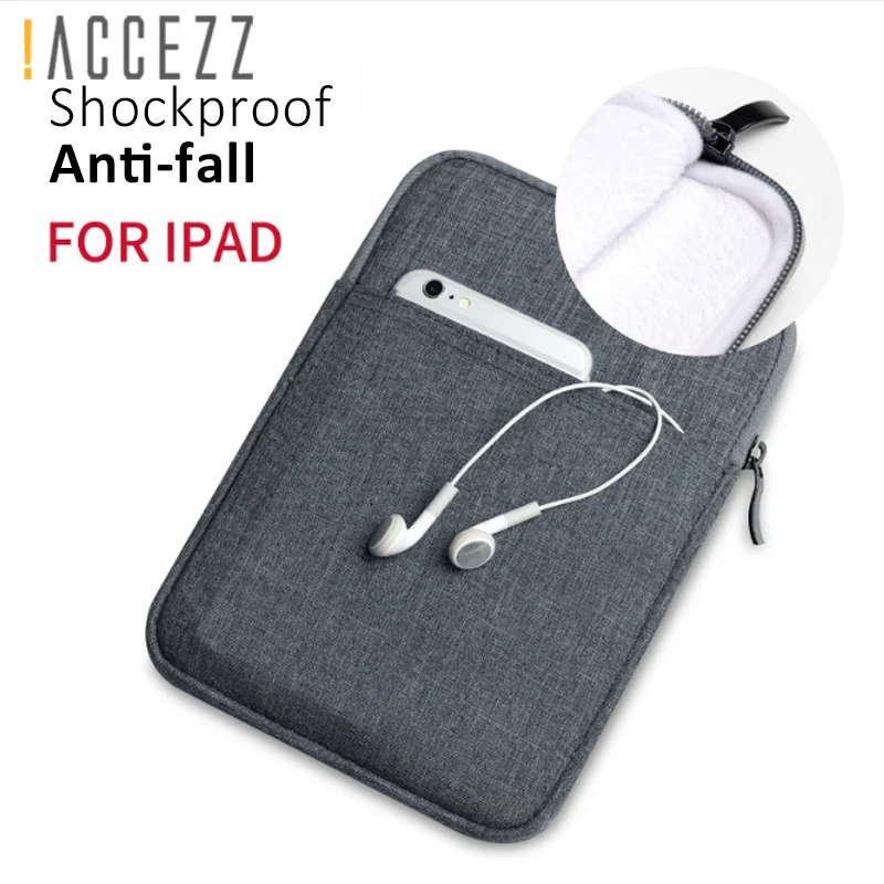 ACCEZZ 7.9inch Zipper Cotton Ebook Reader Tablet Sleeve Kindle Pouch Bag For iPad Mini 1 2 3 4 Shockproof Thick Protective Cover |