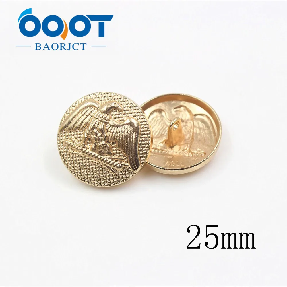 OOOT BAORJCT 1711041,10 pcs/Lot, 25mm British style Rub the paint Metal