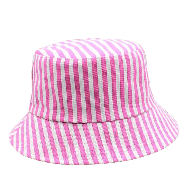 

Unisex Striped Bucket Cap All-match Bucket Hats Folding Fisherman Hat For Ladies Beach Spring Summer Sunshade Elegant Casual Cap