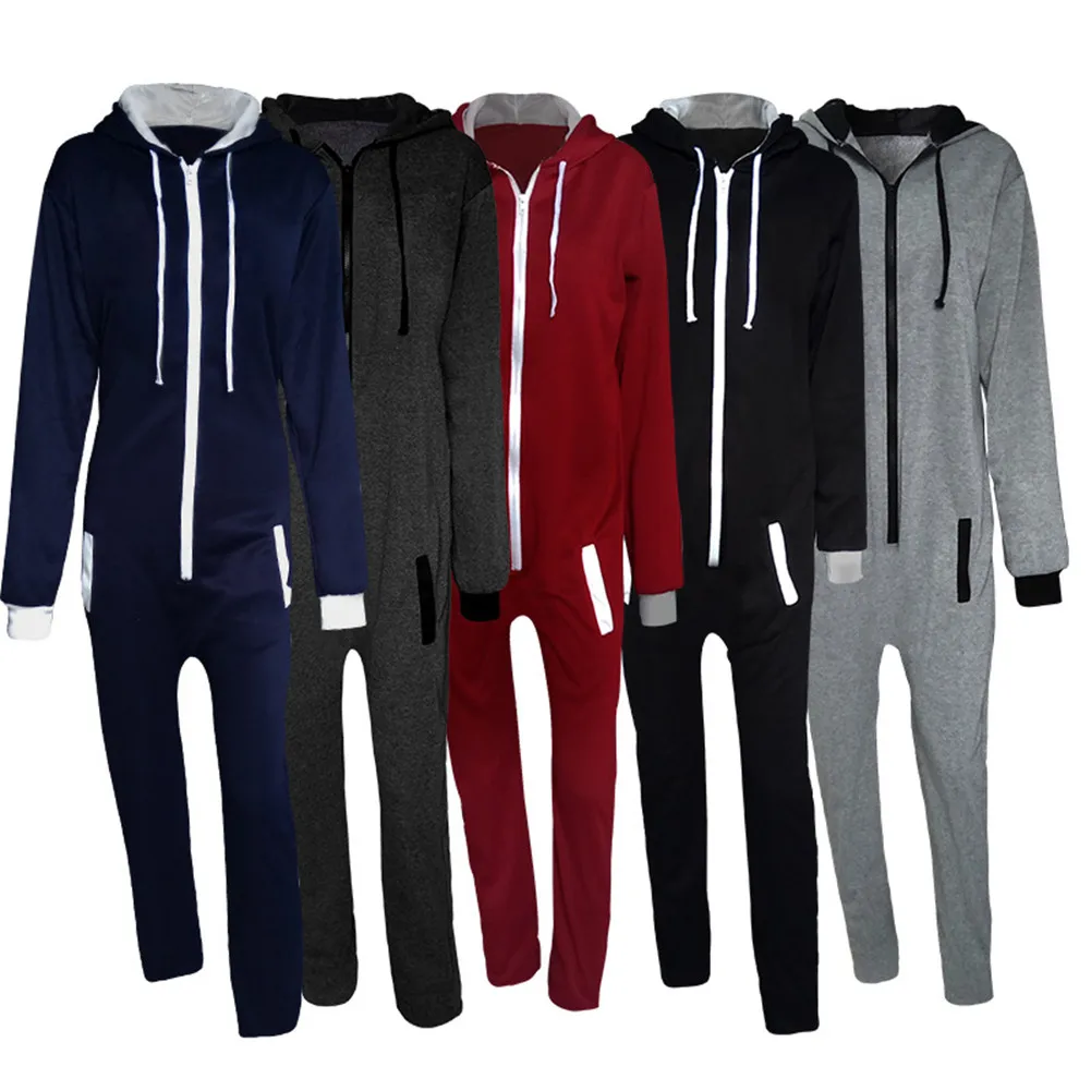 2Pc Men Autumn Winter Hooded Sweatshirt Top Pants Set Sporting Suit Cotton Blends Elastic Waist Tracksuit Casual 2018 New 2Pcs 
