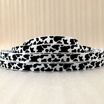 

10Y14695 3/8'' flowers series high quality printed polyester ribbon, DIY handmade materials, wedding gift wrap