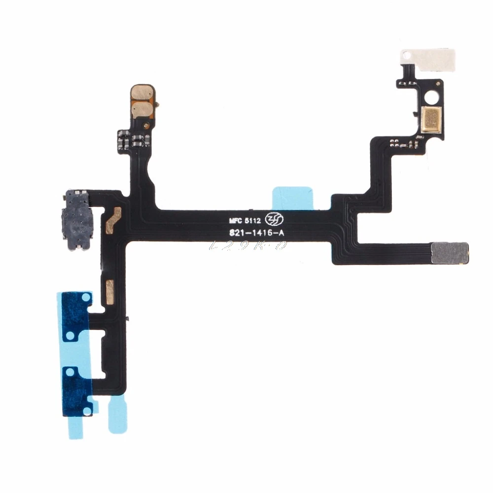 

Phone Power Button On Off Mute Volume Switch Connector Flex Cable For iPhone 5