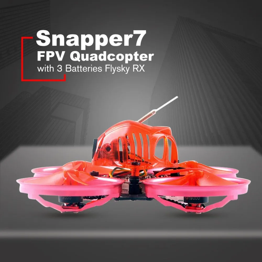 

Happymodel Snapper7 Brushless WhoopI Three Batteries Aircraft BNF Micro 75mm FPV Quadcopter 4in1 Crazybee F3 FC Flysky